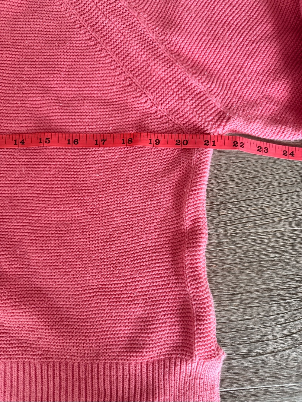 French Connection Lilly Mozart Pink Crewneck Sweater 100% Cotton size M - Picture 6 of 8
